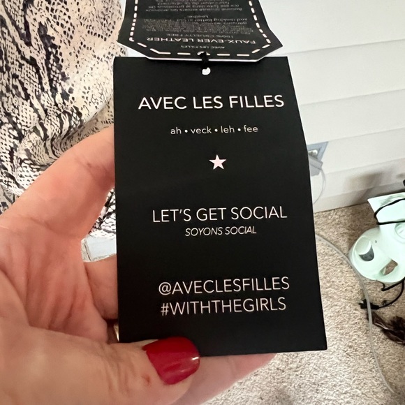 Anthropology Avec Les Filles snake print faux leather trench coat - Picture 9 of 16